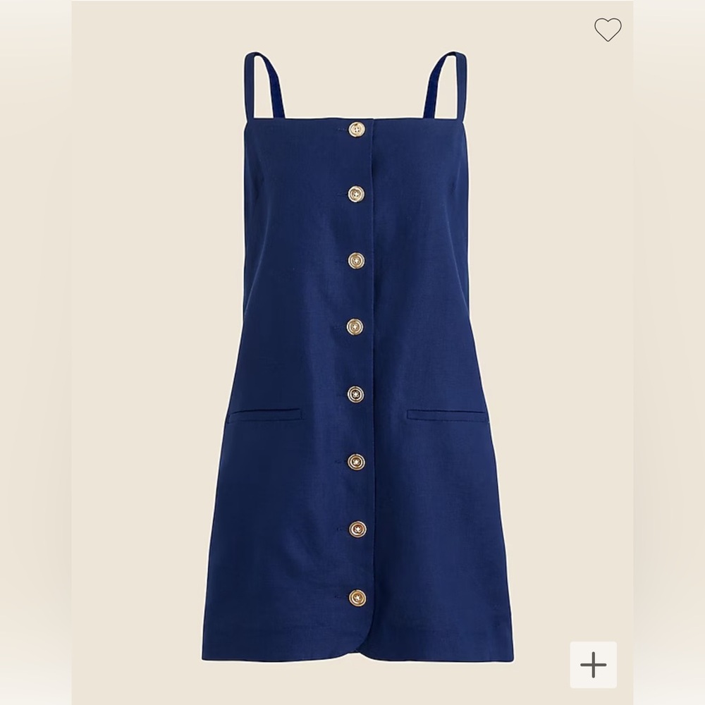 JCREW Medium Tall Claudia dress in linen